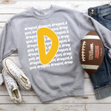 Dragons Funky Repeat DTF Print