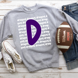 Dragons Funky Repeat DTF Print