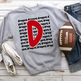 Dragons Funky Repeat DTF Print