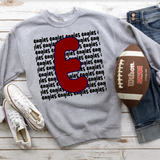 Eagles Funky Repeat DTF Print