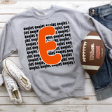 Eagles Funky Repeat DTF Print