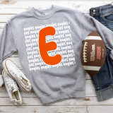 Eagles Funky Repeat DTF Print