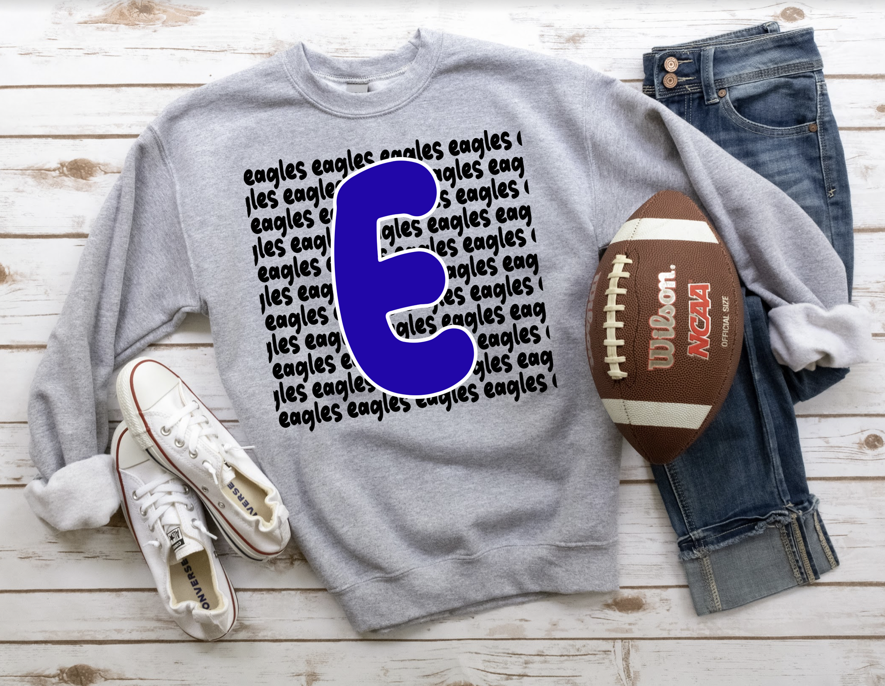 Eagles Funky Repeat DTF Print