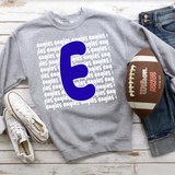 Eagles Funky Repeat DTF Print