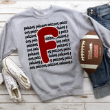 Falcons Funky Repeat DTF Print