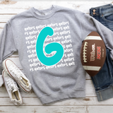 Gators Funky Repeat DTF Print