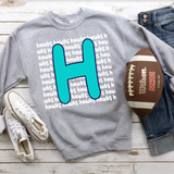 Hawks Funky Repeat DTF Print