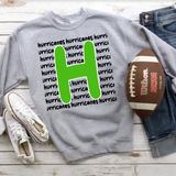 Hurricanes Funky Repeat DTF Print
