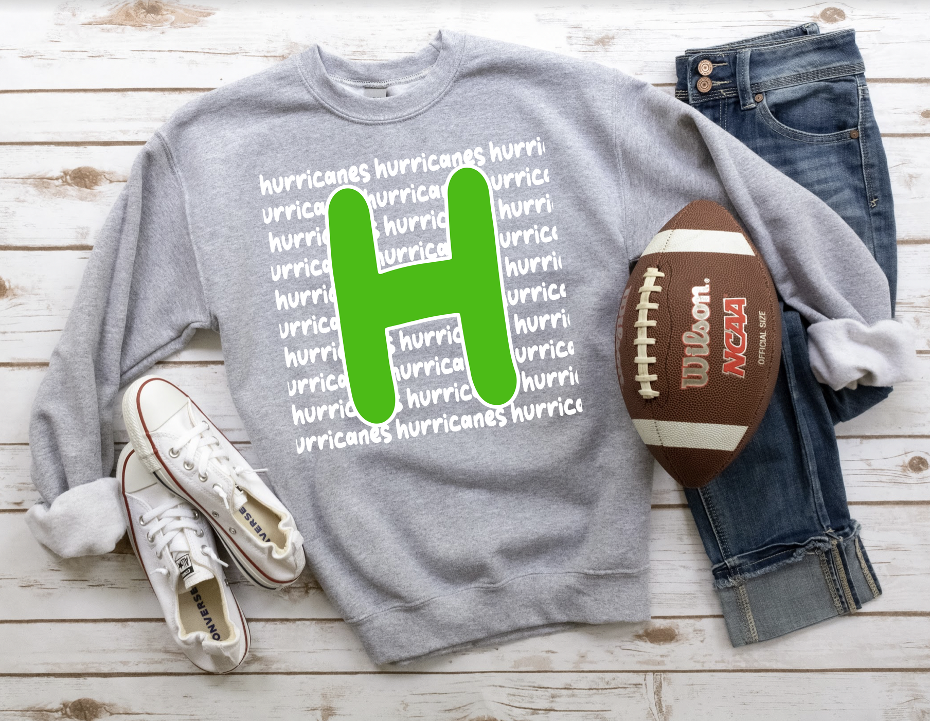 Hurricanes Funky Repeat DTF Print