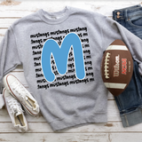 Mustangs Funky Repeat DTF Print