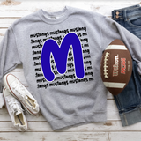 Mustangs Funky Repeat DTF Print