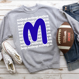 Mustangs Funky Repeat DTF Print