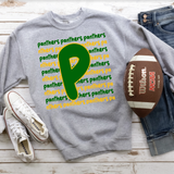 Panthers Funky Repeat DTF Print