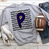 Panthers Funky Repeat DTF Print