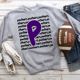 Panthers Funky Repeat DTF Print