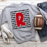 Red Raiders Funky Repeat DTF Print