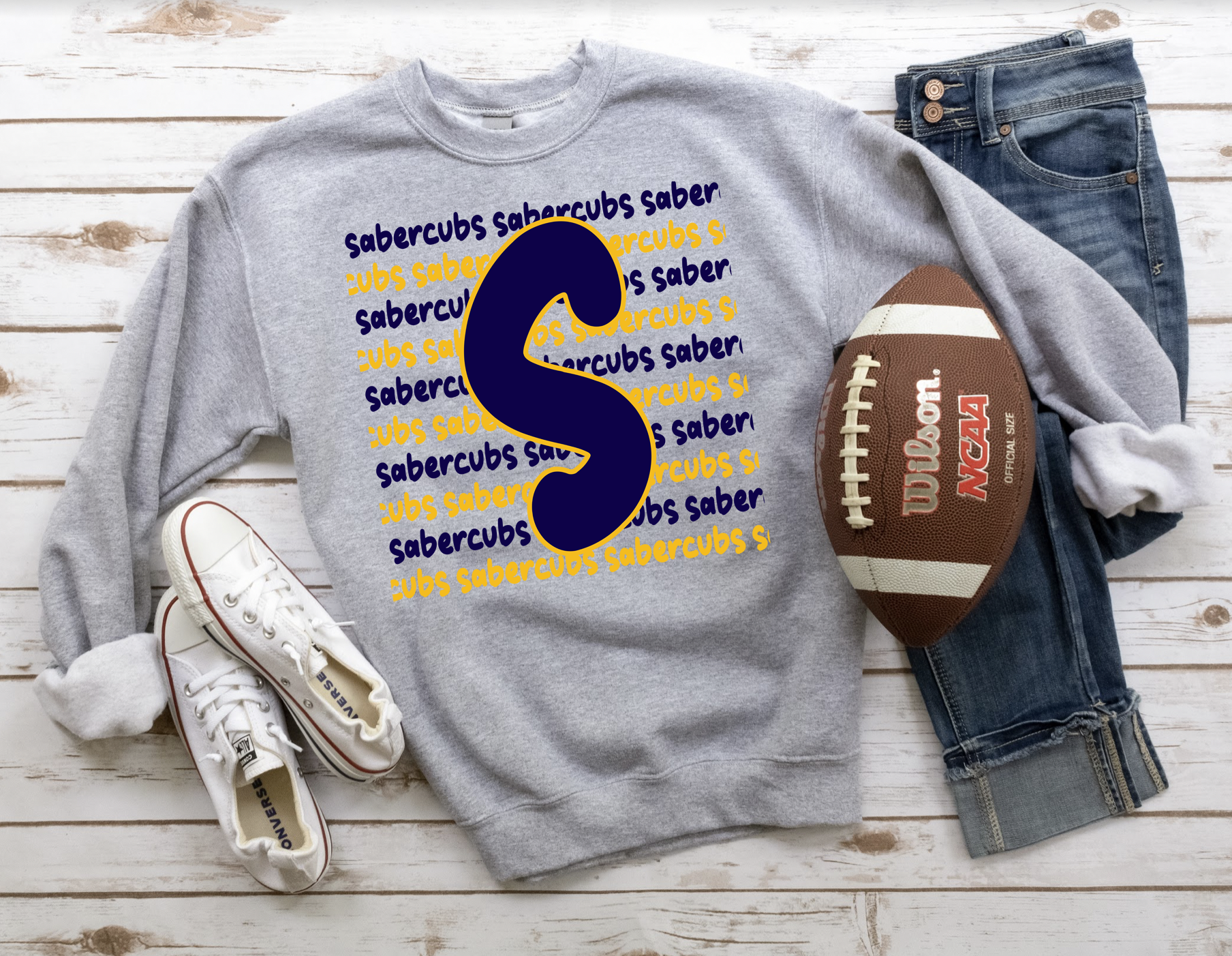Sabercubs Funky Repeat DTF Print