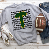 Trojans Funky Repeat DTF Print