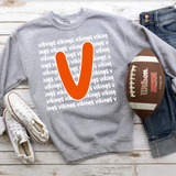 Vikings Funky Repeat DTF Print