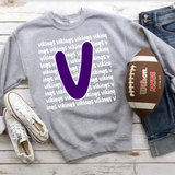 Vikings Funky Repeat DTF Print