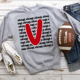 Vikings Funky Repeat DTF Print