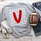 Vikings Funky Repeat DTF Print