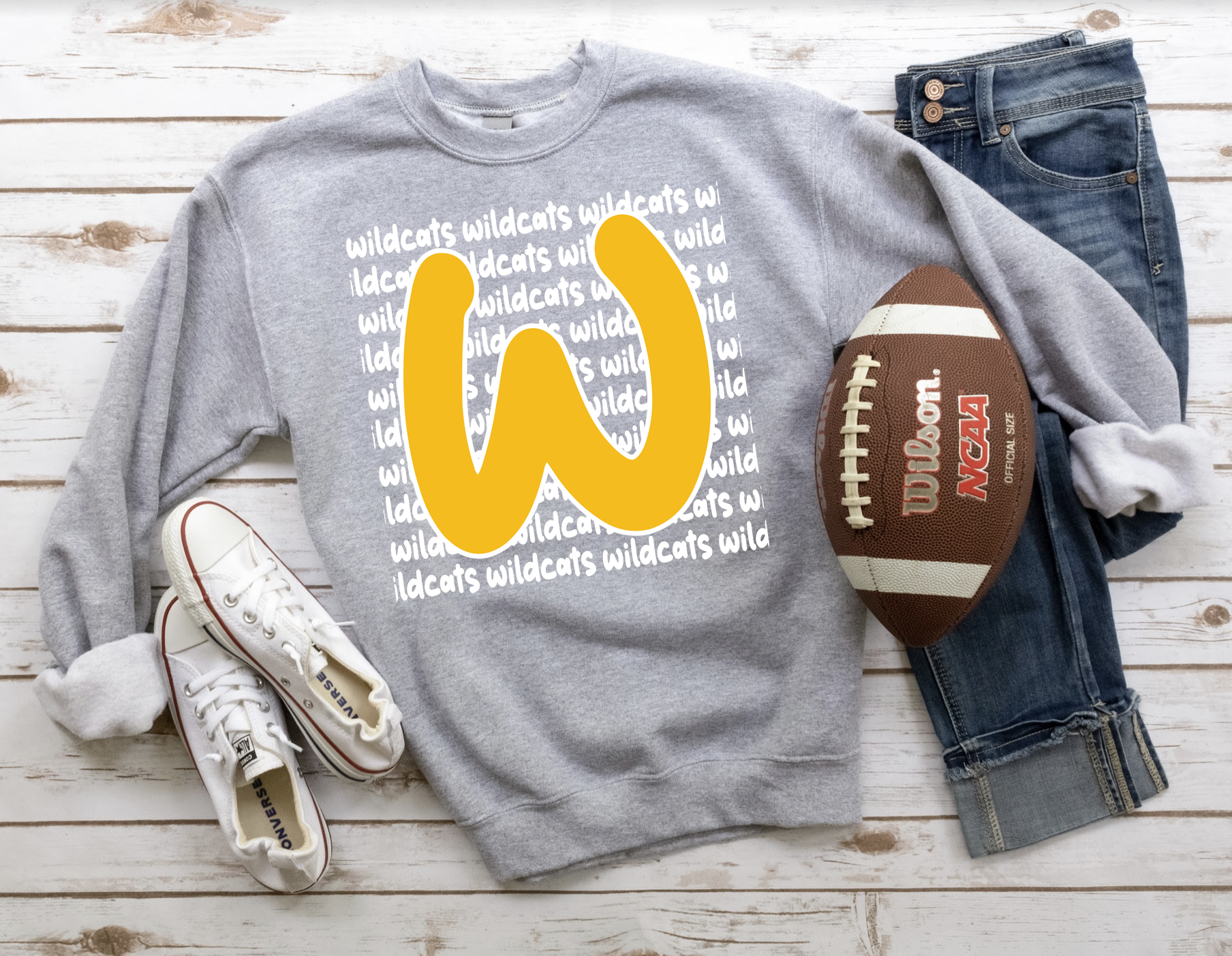 Wildcats Funky Repeat DTF Print