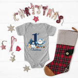 First Christmas Navy Blue DTF Print