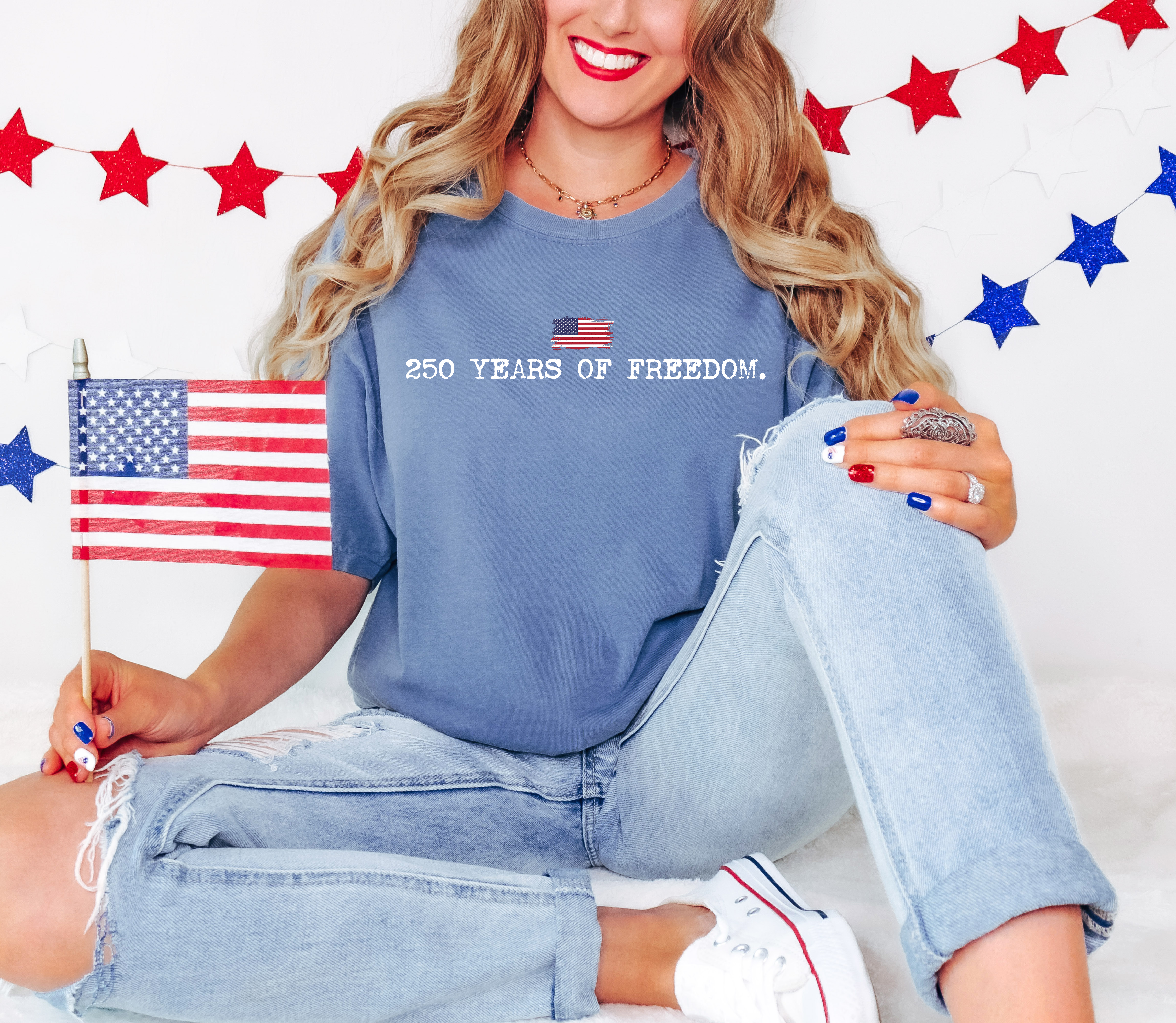 Simple 250 Years of Freedom DTF Print