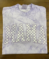 Distressed Checker Mama DTF Print