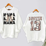 Baseball Mama Personalized Name DTF Print