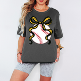 Coquette Ribbon Baseball DTF Print