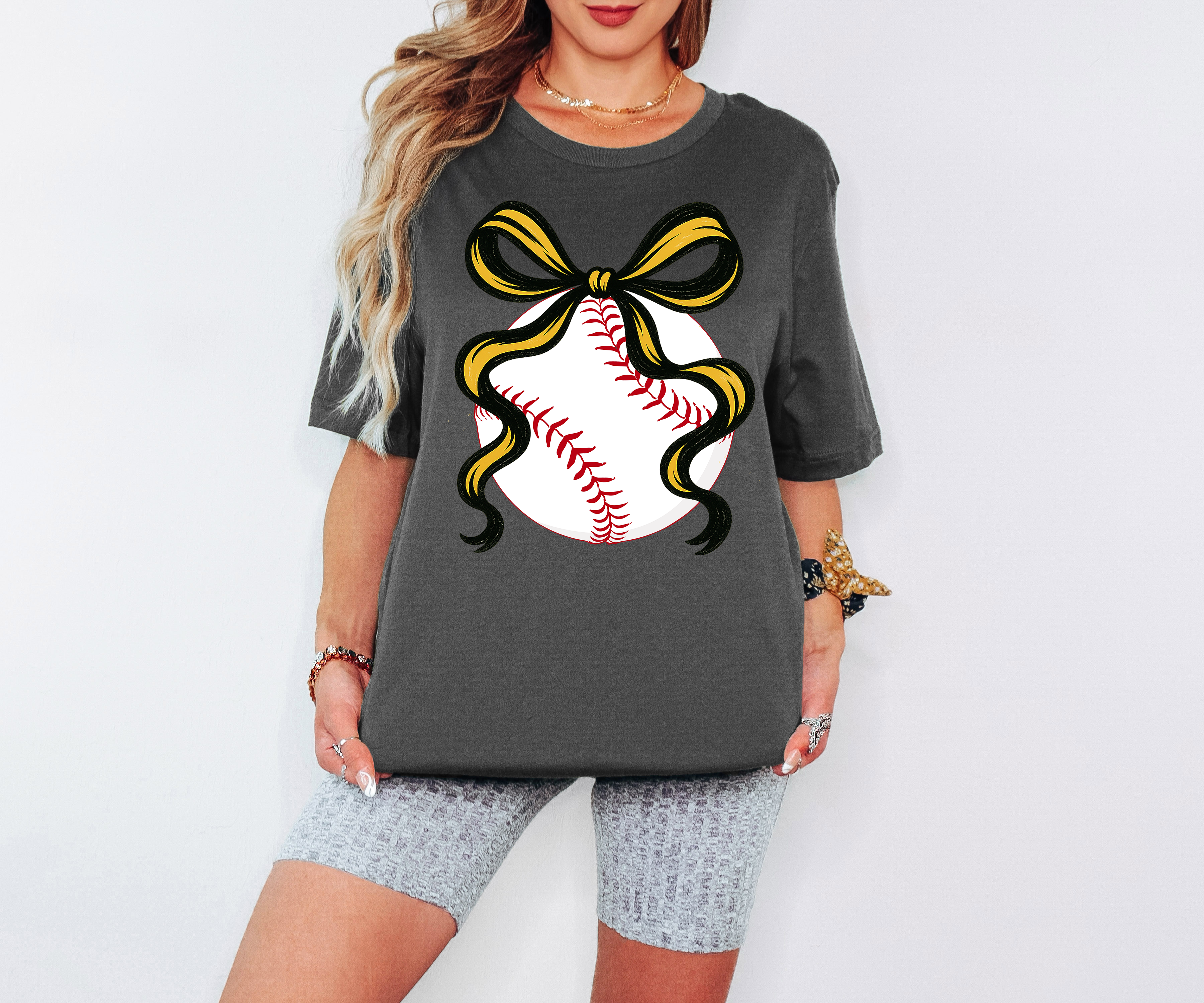 Coquette Ribbon Baseball DTF Print