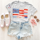 Personalized Patchwork American Flag DTF Print