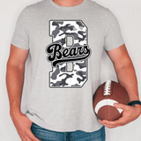 Custom Camo Varsity Team Swoosh DTF Print