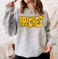 Distressed Wonky Apaches DTF Print