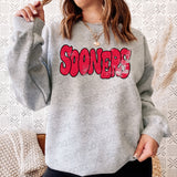 Distressed Wonky Sooners DTF Print