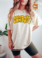 Distressed Wonky Cowboys DTF Print