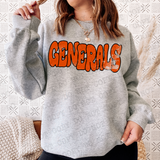 Distressed Wonky Generals DTF Print