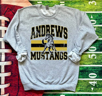 Hometown Classic Andrews Mustangs DTF Print