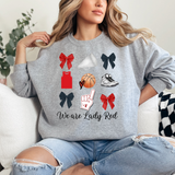 We are Lady Red Basketball Coquette Collage DTF Print