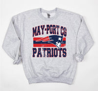 Classic Hometown May Port Patriots DTF Print