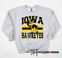 Classic Hometown Hawkeyes DTF Print