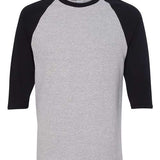 Gildan Heavy Cotton Three-Quarter Sleeve Baseball Tee