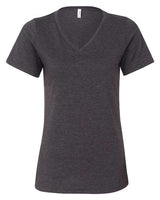 Ladies Bella Canvas Relaxed Heather CVC V-neck Tee