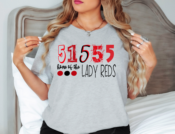 51555 Home of the Lady Reds DTF Print