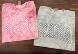 Distressed Checker Mama DTF Print