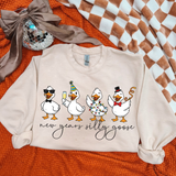 New Years Silly Goose DTF Print