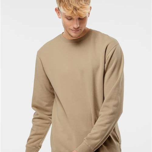 Independent Trading Midweight Pigment-Dyed Crewneck Sweatshirt