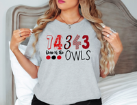 74343 Home of the Owls DTF Print